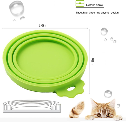 Silicone Pet Can Lids 2 Pack of Bpa-Free Universal Covers for Dog and Cat Food C - Picture 5 of 7