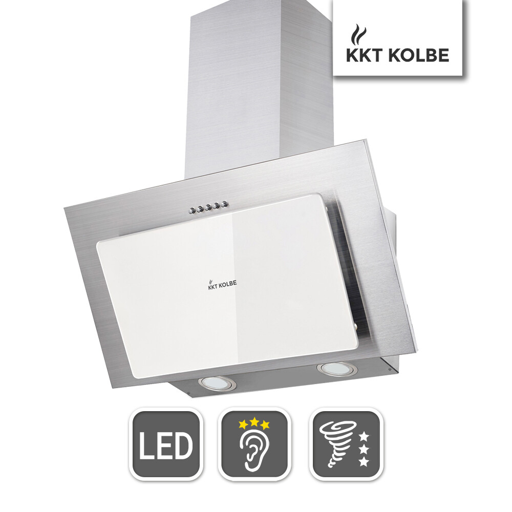 Dunstabzugshaube, Wandhaube, 60cm, 3 Stufen, LED,  kopf…