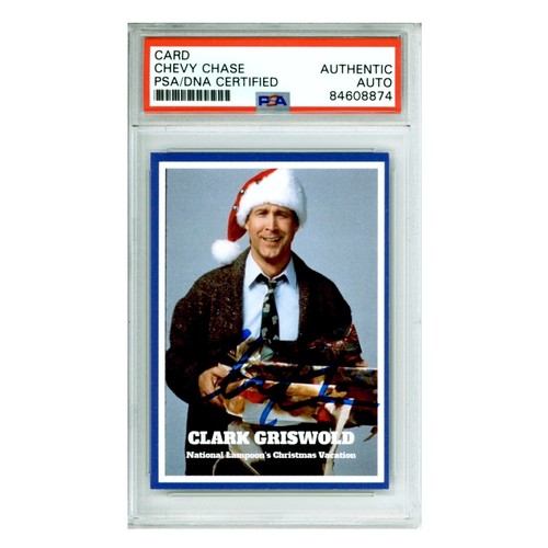 Chevy Chase Autogramm Christmas Vacation Trading Card PSA Clark Griswold Sign - Bild 1 von 3