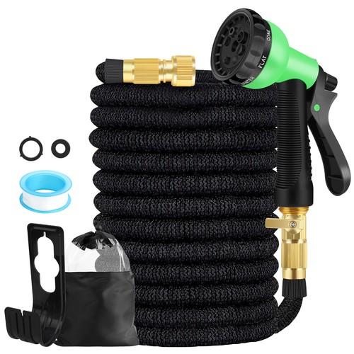 25-100FT Heavy Duty Expandable Flexible Garden Hose Water Pipe Gun Spray Nozzle - Picture 19 of 27