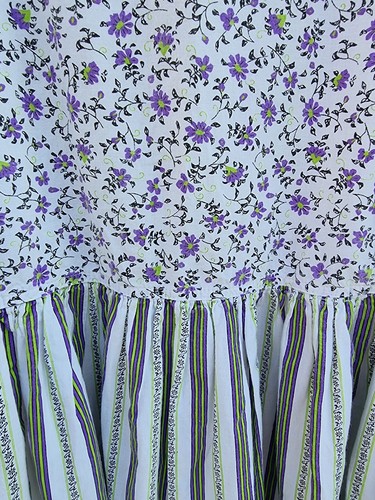 NAF NAF VINTAGE DRESS ROBE IMPRIMÉE STYLE PROVENÇAL FLEURI 80S - Imagen 13 de 14