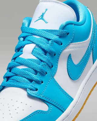 Nike Air Jordan 1 Low ホワイト/ブルー Jordan 1 Low White Gum Light Brown Dark Powder Blue (Women's