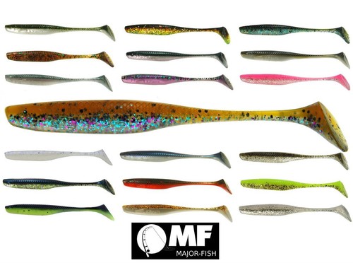 K.P Baits Lazy Shad pesce in gomma 4" 10 cm 5 pezzi persico lucioperca pesce in gomma - Foto 1 di 244