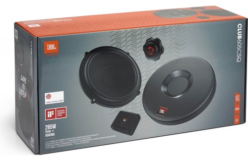 JBL CLUB 605CSQ 285 Watt 6.5" Component Carbon Fiber Speakers 6-1/2" W/ Tweeters - Picture 11 of 14