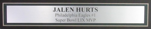 Foto firmada/inscrita de Jalen Hurts 16x20 Philadelphia Eagles enmarcada JSA 195523 - Imagen 3 de 4