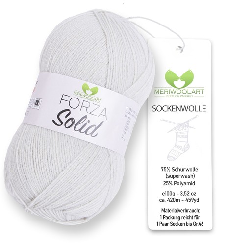 MeriWoolArt® Sockenwolle 4-fädig – 100g Merino Wolle Garn zum Stricken & Häkeln, - Bild 37 von 141