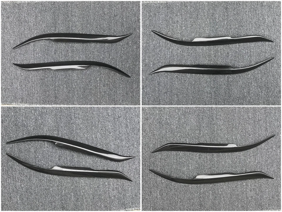 Real Carbon Fiber Eye Lid Brow Eyelid Headlight for Mazda 3 Mazda3 Sedan 2003 08 — 第 2/4 张图片