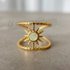 Authentic Libyan Desert Glass Ring Sterling Silver Anniversary Gift Gift For Her