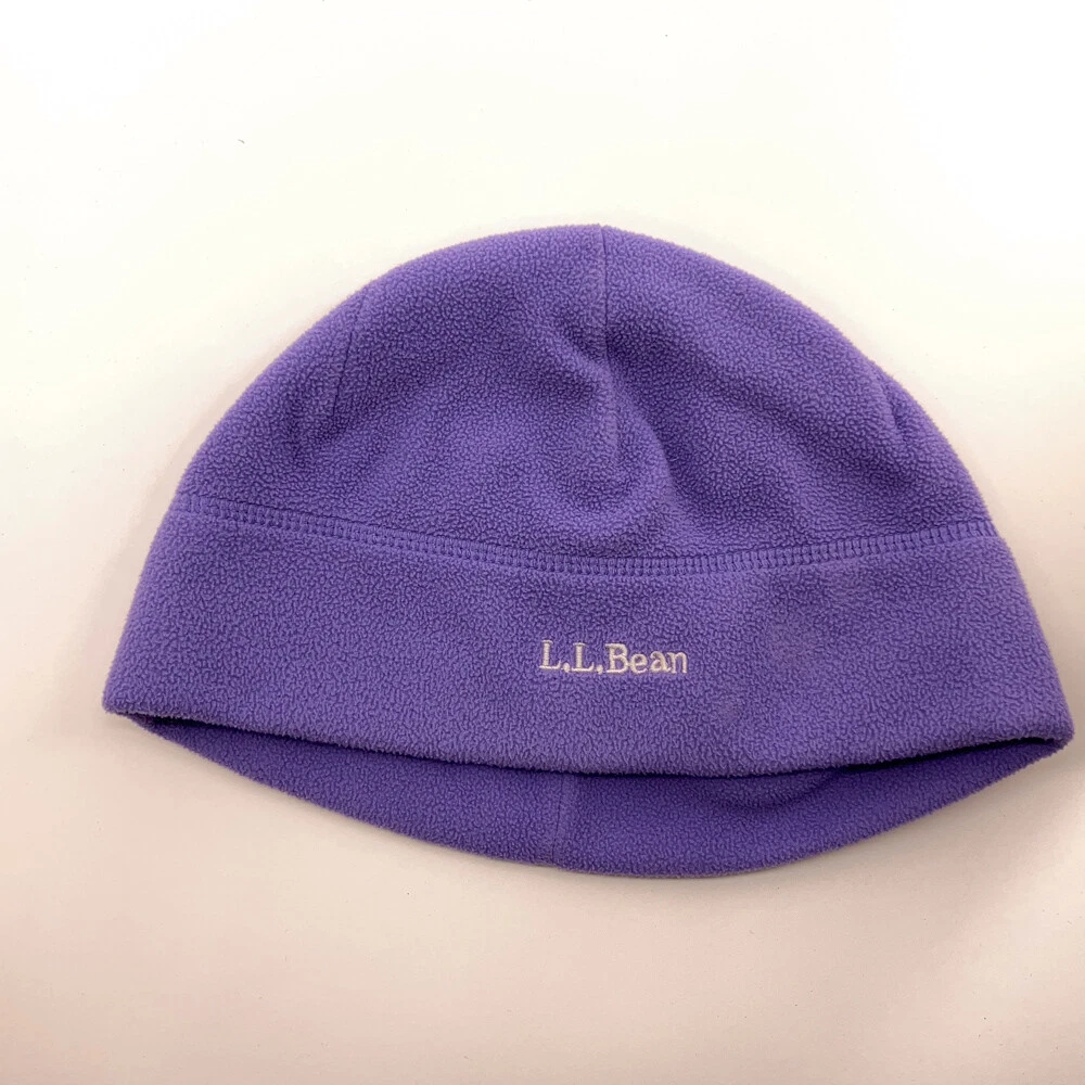 L.L. Bean light purple fleece winter hat round top size L/Xl