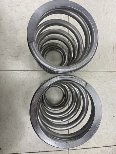 10 Inch Tapered Coil Springs Unknown Spring Rate Chrome  Pair USED - Bild 3 von 3