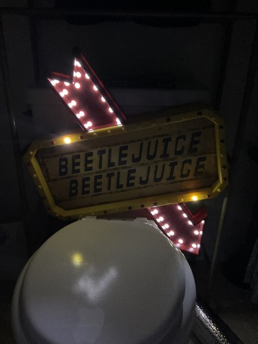 NEW Beetlejuice 26” Light Up Marquee Sign LED Prop Spirit Halloween Decoration - Picture 5 of 10