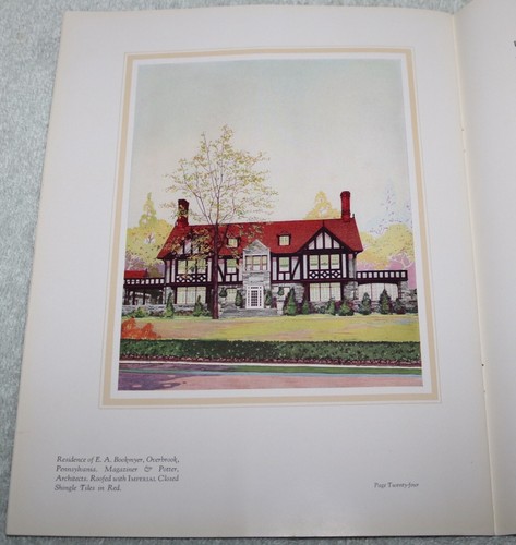 LUDOWICI SELADON DACHZIEGEL ORIGINAL 30ER JAHRE KATALOG ARCHITEKTENBAU - Bild 6 von 7