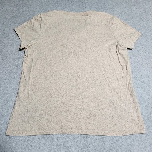 Life Is Good Tee T-Shirt Crusher Women XL White V-Neck Flag Flower USA America - Picture 6 of 8