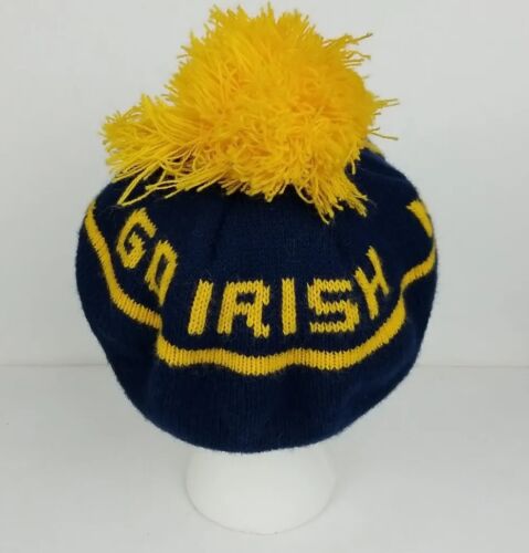 Notre Dame Fighting Irish Knit Tam Beanie Beret 80’s Excellent condition Vintage - Picture 3 of 15