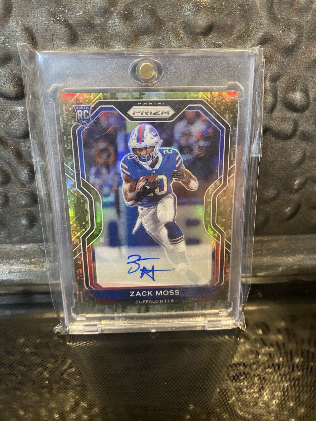 2020 Panini Prizm Zack Moss #311 Rookie Camo Autograph 1/25