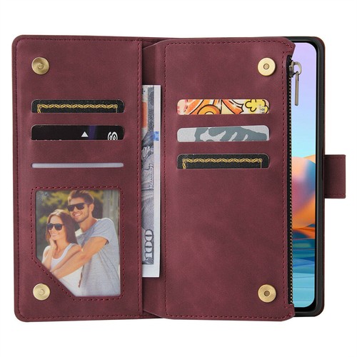 Zip Leather Wallet Case Card Purse Cover For Xiaomi Redmi Note 12 13 14 X7 C65 - Picture 32 of 35