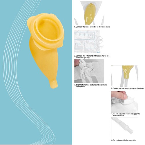 Urine Bag Collector Portable Wearable Collection Urinal Bag Elastic Waistband-US - Picture 22 of 28