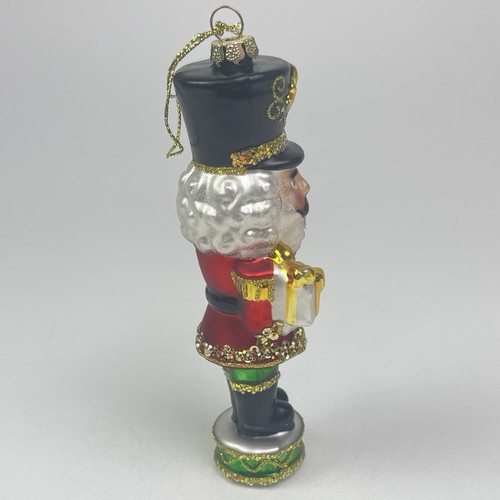 Robert Stanley Nutcracker Glass Christmas Ornament Red Green Gold Black - Picture 10 of 12