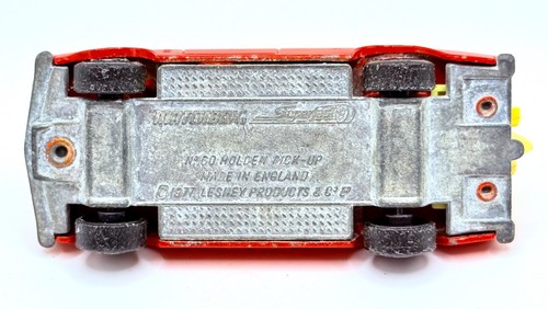 1977 MATCHBOX Superfast No. 60 HOLDEN PICK-UP w/ MOTORCYCLES! # 500 Lesney - Picture 7 of 7