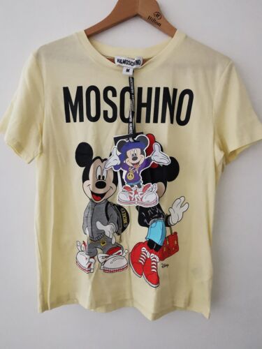 BNWT 2018 H&M x Moschino Disney Mickey & Minnie Print T-Shirt Size Medium * NEW