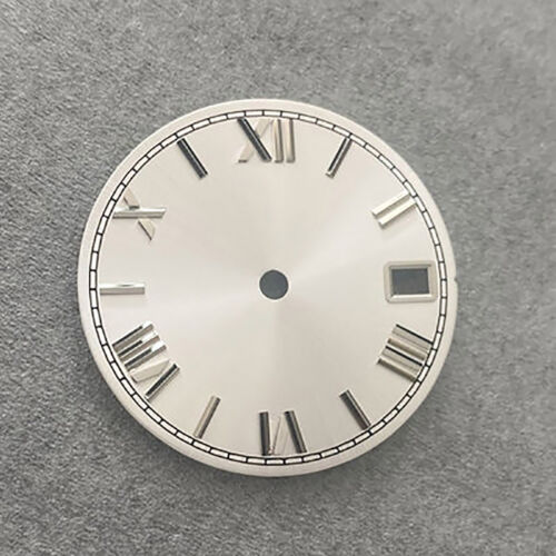 Reloj Sun Grain Escala Romana Esfera de Uñas Real 28,5 mm para Movimiento NH35/36/4R/7S - Imagen 18 de 22