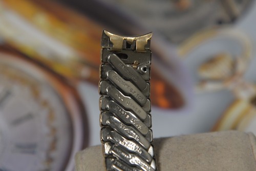 Vintage 13mm BALDWIN 10K Gold Filled Stainless Steel Lady's Watch Band - Picture 5 of 9