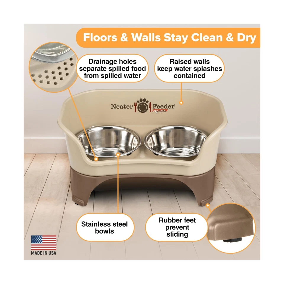 Аккуратная кормушка - экспресс-модель - грязеотталкивающие миски для собак (средние/большие, капучин... - Изображение 4 из 4