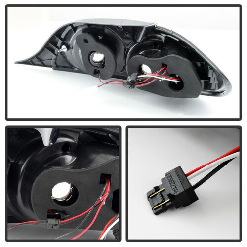 Par de luces de freno traseras LED negras izquierda y derecha Fit Mazda 04-08 RX-8 - Imagen 2 de 3