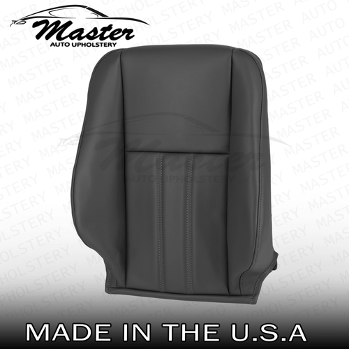 Cubiertas de asiento delanteras de cuero negras sólidas para Chrysler Town & Country 2008-2016 - Imagen 16 de 24
