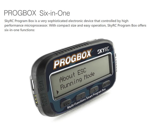 SKYRC PROGBOX Six-in-one Multi-Functions Smart Program Box for RC ESC Test UK - Picture 3 of 11