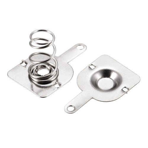 100Set Batterie Federplatte AA Feder Kontakt Vernickelt 12mmx12mm - Bild 1 von 5