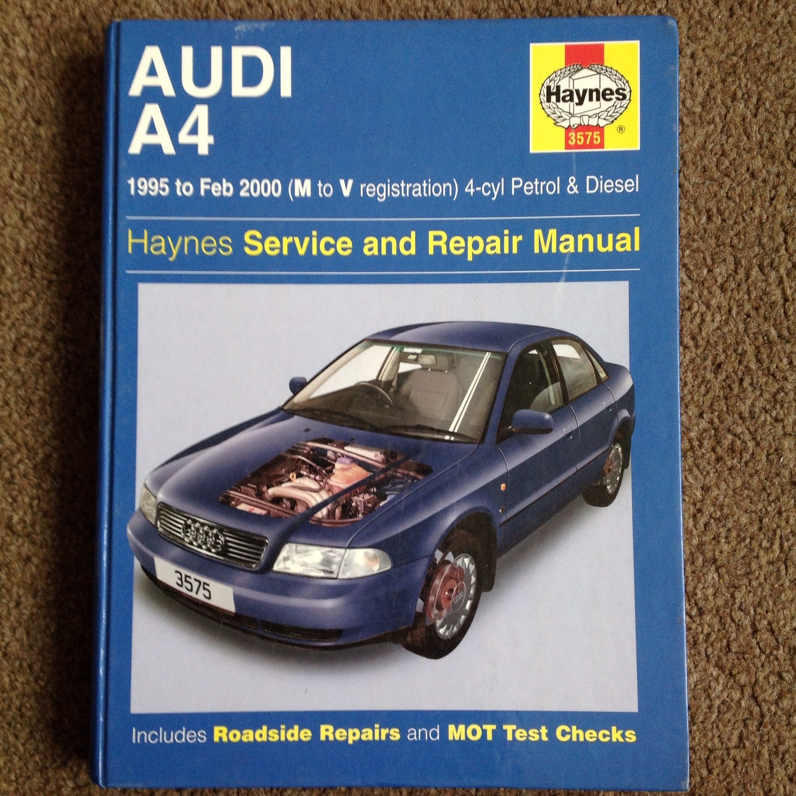 Haynes Workshop Manual 3575 AUDI A4 1995-2000 M to X Reg Petrol & Diesel | eBay