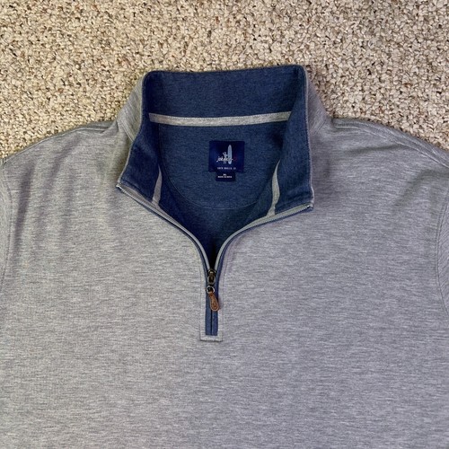 Johnnie O Pullover Herren XL grau Sully Viertel Reißverschluss Langarm Pullover Golf Freizeit - Bild 5 von 13