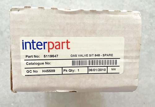 Baxi Interpart Spare Gas Valve Sit 848 Sigma 5119647 New - Valve Only - Picture 2 of 7