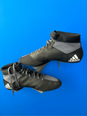 Adidas Wrestling Boxing HVC 2 SHOES Men’s Size 12. YYJ 606004 Black Adidas Wrestling HVC 2 Black/White Shoes, Athletic Apparel  main image 3