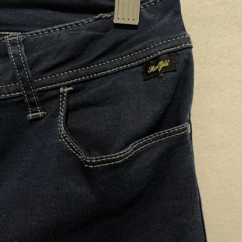 Pantalones de mezclilla para mujer Mavi Gold W29 L32 Kerry tiro medio pierna recta azul oscuro - Imagen 3 de 6