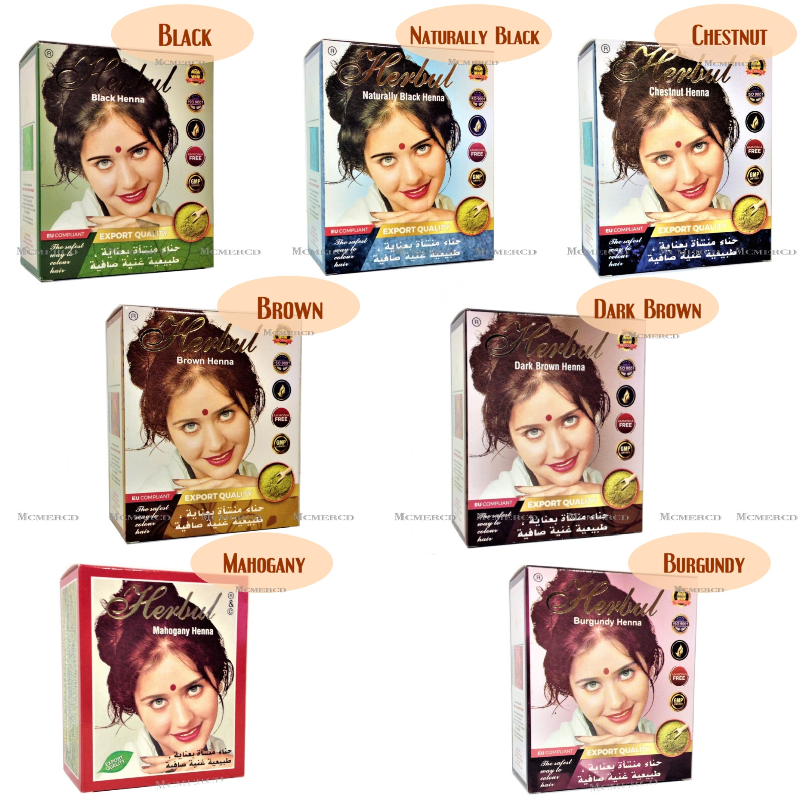 Herbul Henna Hair Dye (Mehandi) - 1 Box with 6 Packs (10g@) AMMONIA FREE | eBay Herbul Henna Hair Dye (Mehandi) - 1 Box with 6 Packs (10g@) AMMONIA FREE | eBay
