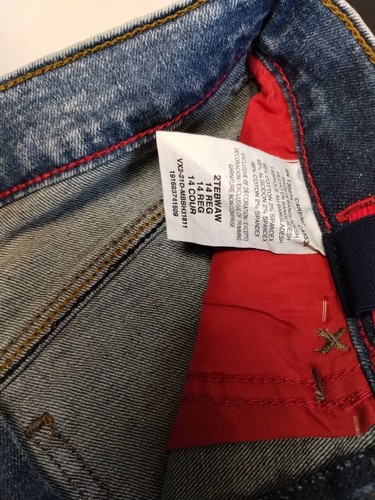 Wrangler Slim Fit Pinch Protection Boys Jean Shorts Size 15 Regular - Picture 5 of 9