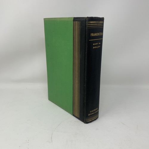 1932 FRANKENSTEIN Mary Shelley Book Nino Carbe Illustrated Edition Dust Jacket - Picture 9 of 11