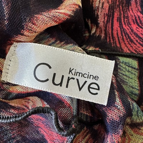 Kimcine Curve Women’s Sheer Long Sleeve Bodycon Multicolored Dress Size S NWOT - Picture 7 of 11