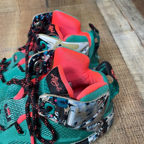 Nike Lebron 12 XII Akron Birch XMAS Emerald Green Christmas (685181-303) Shoes 7 - Picture 9 of 12