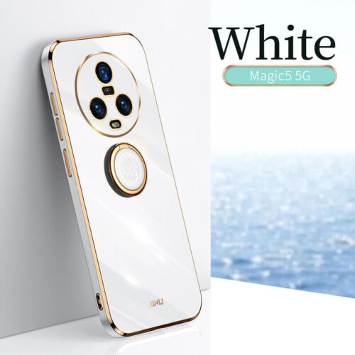 Luxury Plating Ring Holder Soft Case Cover For Honor Magic 6 Lite Magic 3 Pro - Picture 8 of 19