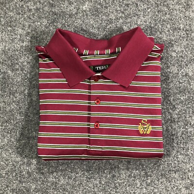 Tehama Polo Shirt Men's Size L Large Sage Valley Golf Club