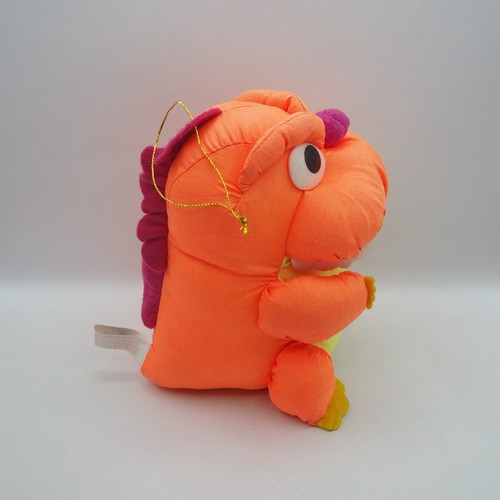 Godzilla C1407 Color Orange Taffeta Banpresto 1992 JUNK Plush 6" Toy Doll Japan - Picture 10 of 13
