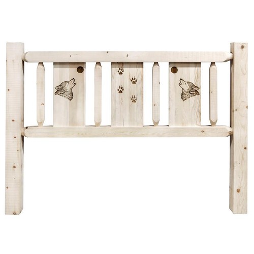 Montana Woodworks Homestead Handcrafted Solid Wood Twin Headboard in Natural - Picture 5 of 5