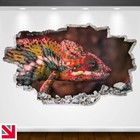 LIZARD COLOURFUL CLOSE UP ANIMAL REPTILE Wall Sticker Decal Vinyl Art A5