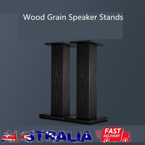 1 Pair Wood Grain Speaker Stands Home Theatre Hi Fi Speaker Stands 60CM Height - Picture 8 of 18