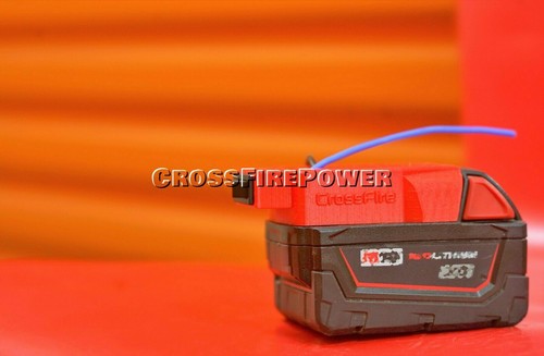 Battery Adapter For Milwauke 18V To Dock Power 2 Wirings Output DIY Plate 16WA - Picture 8 of 11