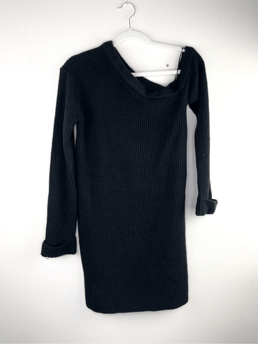 WAYF Everlasting One Shoulder Pulloverkleid schwarz Größe S - Bild 4 von 14