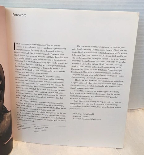90s Inuit Women Artists Voices from Cape Dorset Canada Leroux Museum Freeman Vtg - Picture 15 of 19